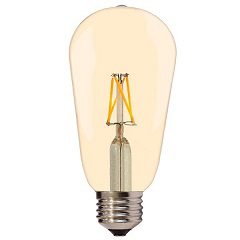 Eurolamp ST64 E27 4W LED filament Golden Glass