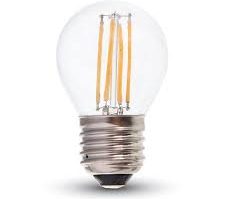 Optonica G45 4W E27 LED filament (ενδιάμεσο λευκό)