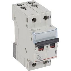 Legrand TX3 Ασφάλεια 25Α, Μικροαυτόματος 1P+N 6kA Καμπύλη C