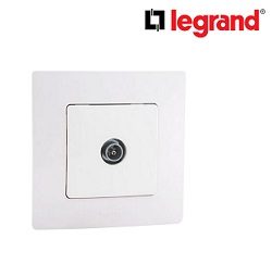Legrand Niloe Πρίζα TV Τερματική Λευκή (Μηχαν.+πλαίσιο)